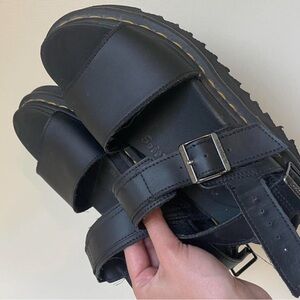 Dr. Martens Black Strappy Sandals